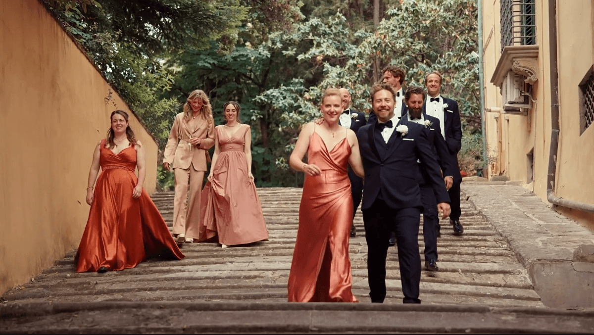 A bride in a vintage car.